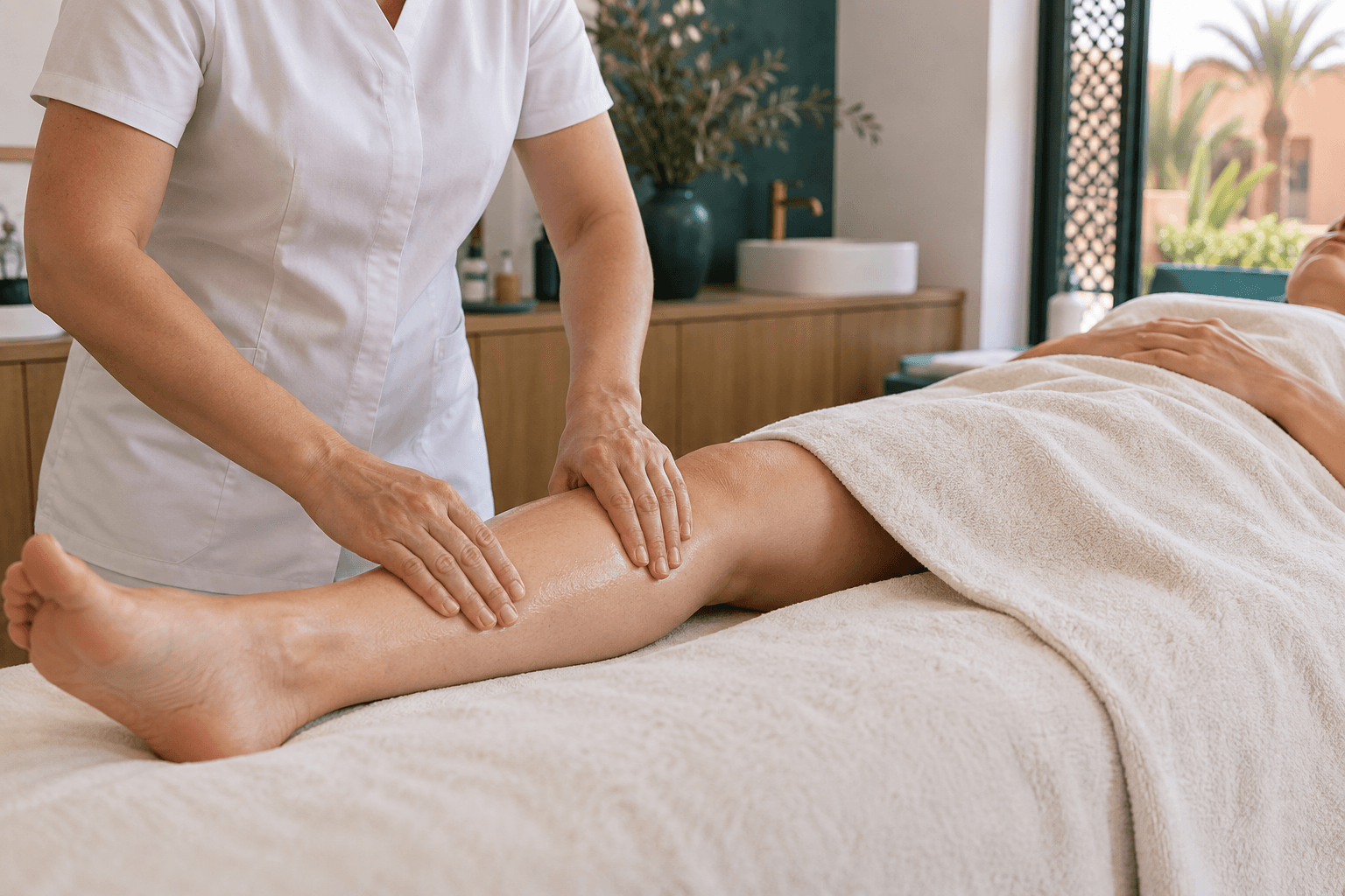 Massage drainage lymphatique